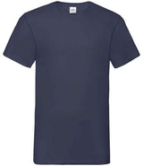 Fruit of the Loom V Neck Value T-Shirt | Deep Navy thumbnail 4