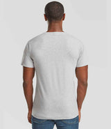 Fruit of the Loom V Neck Value T-Shirt | Heather Grey thumbnail 2