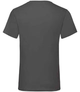 Fruit of the Loom V Neck Value T-Shirt | Light Graphite thumbnail 5