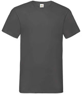 Fruit of the Loom V Neck Value T-Shirt | Light Graphite thumbnail 4