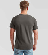 Fruit of the Loom V Neck Value T-Shirt | Light Graphite thumbnail 2