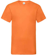 Fruit of the Loom V Neck Value T-Shirt | Orange thumbnail 4