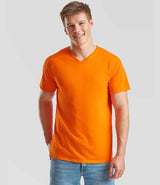 Fruit of the Loom V Neck Value T-Shirt | Orange thumbnail 1