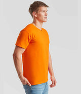 Fruit of the Loom V Neck Value T-Shirt | Orange thumbnail 3