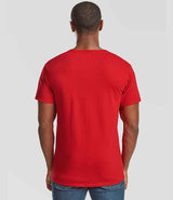 Fruit of the Loom V Neck Value T-Shirt | Red thumbnail 2