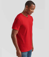 Fruit of the Loom V Neck Value T-Shirt | Red thumbnail 3