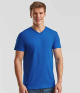 Fruit of the Loom V Neck Value T-Shirt | Royal Blue thumbnail 1