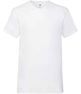 Fruit of the Loom V Neck Value T-Shirt | White thumbnail 4
