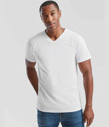Fruit of the Loom V Neck Value T-Shirt | White thumbnail 1