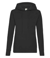 Fruit of the Loom Classic Lady Fit Hooded Sweatshirt | Black thumbnail 4