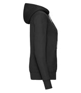 Fruit of the Loom Classic Lady Fit Hooded Sweatshirt | Black thumbnail 6