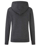 Fruit of the Loom Classic Lady Fit Hooded Sweatshirt | Dark Heather thumbnail 2