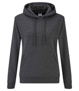 Fruit of the Loom Classic Lady Fit Hooded Sweatshirt | Dark Heather thumbnail 1