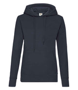 Fruit of the Loom Classic Lady Fit Hooded Sweatshirt | Deep Navy thumbnail 4