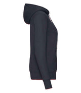 Fruit of the Loom Classic Lady Fit Hooded Sweatshirt | Deep Navy thumbnail 6