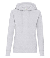 Fruit of the Loom Classic Lady Fit Hooded Sweatshirt | Heather Grey thumbnail 4