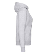 Fruit of the Loom Classic Lady Fit Hooded Sweatshirt | Heather Grey thumbnail 6