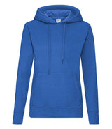Fruit of the Loom Classic Lady Fit Hooded Sweatshirt | Royal Blue thumbnail 1