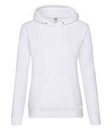 Fruit of the Loom Classic Lady Fit Hooded Sweatshirt | White thumbnail 4