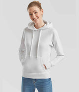 Fruit of the Loom Classic Lady Fit Hooded Sweatshirt | White thumbnail 1