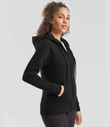 Fruit of the Loom Premium Lady Fit Zip Hooded Jacket | Black thumbnail 3