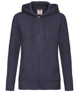 Fruit of the Loom Premium Lady Fit Zip Hooded Jacket | Deep Navy thumbnail 4