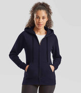 Fruit of the Loom Premium Lady Fit Zip Hooded Jacket | Deep Navy thumbnail 1