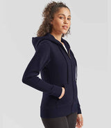 Fruit of the Loom Premium Lady Fit Zip Hooded Jacket | Deep Navy thumbnail 3