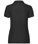 Fruit of the Loom Lady Fit Piqué Polo Shirt | Black thumbnail 5