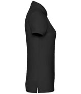 Fruit of the Loom Lady Fit Piqué Polo Shirt | Black thumbnail 6