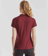 Fruit of the Loom Lady Fit Piqué Polo Shirt | Burgundy thumbnail 2