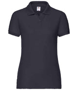 Fruit of the Loom Lady Fit Piqué Polo Shirt | Deep Navy thumbnail 4
