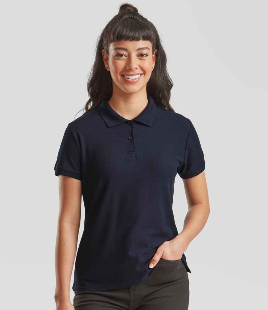 Fruit of the Loom Lady Fit Piqué Polo Shirt | Deep Navy