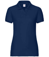 Fruit of the Loom Lady Fit Piqué Polo Shirt | Navy thumbnail 4