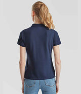 Fruit of the Loom Lady Fit Piqué Polo Shirt | Navy thumbnail 2
