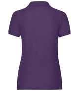 Fruit of the Loom Lady Fit Piqué Polo Shirt | Purple thumbnail 5
