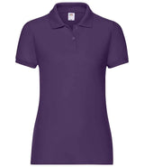Fruit of the Loom Lady Fit Piqué Polo Shirt | Purple thumbnail 4