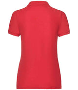 Fruit of the Loom Lady Fit Piqué Polo Shirt | Red thumbnail 5