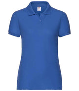 Fruit of the Loom Lady Fit Piqué Polo Shirt | Royal Blue thumbnail 4