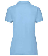 Fruit of the Loom Lady Fit Piqué Polo Shirt | Sky Blue thumbnail 5
