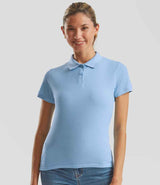 Fruit of the Loom Lady Fit Piqué Polo Shirt | Sky Blue thumbnail 1