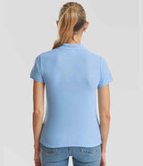 Fruit of the Loom Lady Fit Piqué Polo Shirt | Sky Blue thumbnail 2