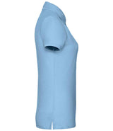 Fruit of the Loom Lady Fit Piqué Polo Shirt | Sky Blue thumbnail 6