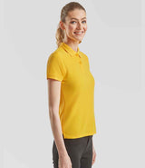 Fruit of the Loom Lady Fit Piqué Polo Shirt | Sunflower thumbnail 3
