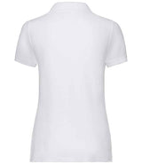 Fruit of the Loom Lady Fit Piqué Polo Shirt | White thumbnail 5