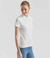 Fruit of the Loom Lady Fit Piqué Polo Shirt | White thumbnail 3