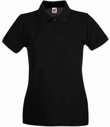 Fruit of the Loom Lady-Fit Premium Cotton Piqué Polo Shirt | Black thumbnail 4