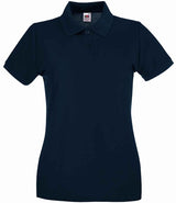Fruit of the Loom Lady-Fit Premium Cotton Piqué Polo Shirt | Deep Navy thumbnail 4