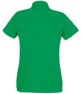 Fruit of the Loom Lady-Fit Premium Cotton Piqué Polo Shirt | Kelly Green thumbnail 5