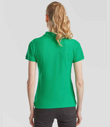 Fruit of the Loom Lady-Fit Premium Cotton Piqué Polo Shirt | Kelly Green thumbnail 2